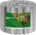SnugNiture Corrugated Metal Garden Edging,6" x 50' Sturdy Lawn Edging Border,Landscape Edging Border for Lawn, Flower Bed,Garden and Yard