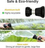 Cyprium Water Hose Nozzle Spray Water Nozzles 2 Pcs For Garden Fireman Style Hose Nozzle Outdoor Hose Nozzle Sprayer High Pressure Watertight Connections For Reliable Use In Gardening, Cleaning