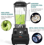 OMMO Blender 1800W, Professional High Speed Countertop Blender with Durable Stainless Steel Blades, 60oz BPA Free Blender for Shakes and Smoothies, Nuts, Ice and Fruits, Dishwasher Safe