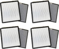 Nispira HSP001 Filter Replacement for Smart True HEPA Air Purifier 5-in-1 True HEPA Activated Carbon Cold Catalyst, 4 Set