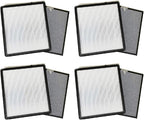 Nispira HSP001 Filter Replacement for Smart True HEPA Air Purifier 5-in-1 True HEPA Activated Carbon Cold Catalyst, 4 Set