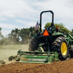 Titan Attachments 3 Point 48" Rotary Tiller Attachment, Fits Cat 1 Tractors, Green Finish, PTO Driven Cultivator with a 540 RPM Gearbox, Replaceable Tines, Aerates Ground Soil