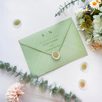 50 Pack 5x7 Envelopes Letter Size, Green A7 Envelopes Self Seal for Wedding Invitation, Envelope 5.4x7.6 for Greeting Cards, Photos, Baby Shower, Graduation, Thank You Cards, Announcements
