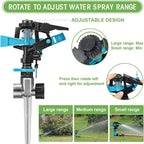 12 Pack Lawn Sprinklers for Yard Bulk Heavy Duty Water Sprinkler Head Adjustable 360 Degree Rotating Water Sprinklers Above Ground for Lawn Garden Flower Grass Irrigation Playtime