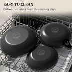 YUTANN Nonstick Frying Pan 10 inch, Ceramic Cast Iron Skillet, Lightweight Pre-seasoned Cast Iron Pan with Detachable Handle, Dishwasher & Oven Safe, Free of PFAS and PFOA