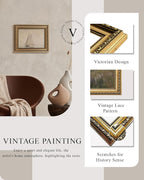 VIYYIEA Gold Framed Wall Art, White Sailboat Canvas Print Home Decor Vintage Art Painting Picture Bathroom Wall Decor, Sketch Artwork for Living Room Bedroom Kitchen Office - 10L x 8W