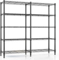 Homdox 5 Tier Storage Shelves Wire Shelving Unit Metal Shelves for Storage Heavy Duty Garage Shelf Pantry Shelves Kitchen Shelving, 14"x60"x72", Black