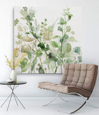 Wexford Home Sage Garden II-Canvas Prints Wrapped Gallery Wall Art | Stretched and Framed Ready to Hang 16X16 Multicolor