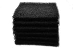 Black Coarse Filter Media, 1.25" Thick, 12" x 12" Pads, 6 Pack, Perfect for Aquariums, Ponds or Water Gardens, Made in USA