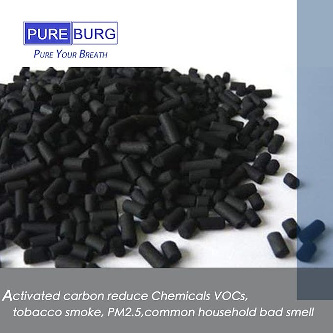 PUREBURG FC-50 Odor Absorbing Carbon Refills Pack Compatible with Vitamix FoodCycler FC50, Collecton Lid Filter Carbon filters 3+3