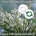 300 pcs Plant Support Clips, VEINARDYL Plastic Secured Garden Clips Trellis Clips for Climbing Plants Tomato Clips Vegetable Clips Flowers Stem Vine Fixing Clips for Plants Upright Outdoor Plants
