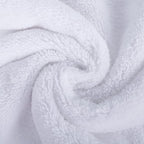 POLYTE Oversize, 60 x 30 in., Quick Dry Lint Free Microfiber Bath Towel Set, 6 Piece (White)