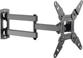 EVERVIEW Full Motion TV Monitor Wall Mount Bracket Articulating Arms Swivel Tilt Extension Rotation for Most 13-42 Inch LED LCD Flat Curved Screen Monitors & TVs, Max VESA 200x200mm up to 44lbs