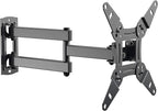 EVERVIEW Full Motion TV Monitor Wall Mount Bracket Articulating Arms Swivel Tilt Extension Rotation for Most 13-42 Inch LED LCD Flat Curved Screen Monitors & TVs, Max VESA 200x200mm up to 44lbs
