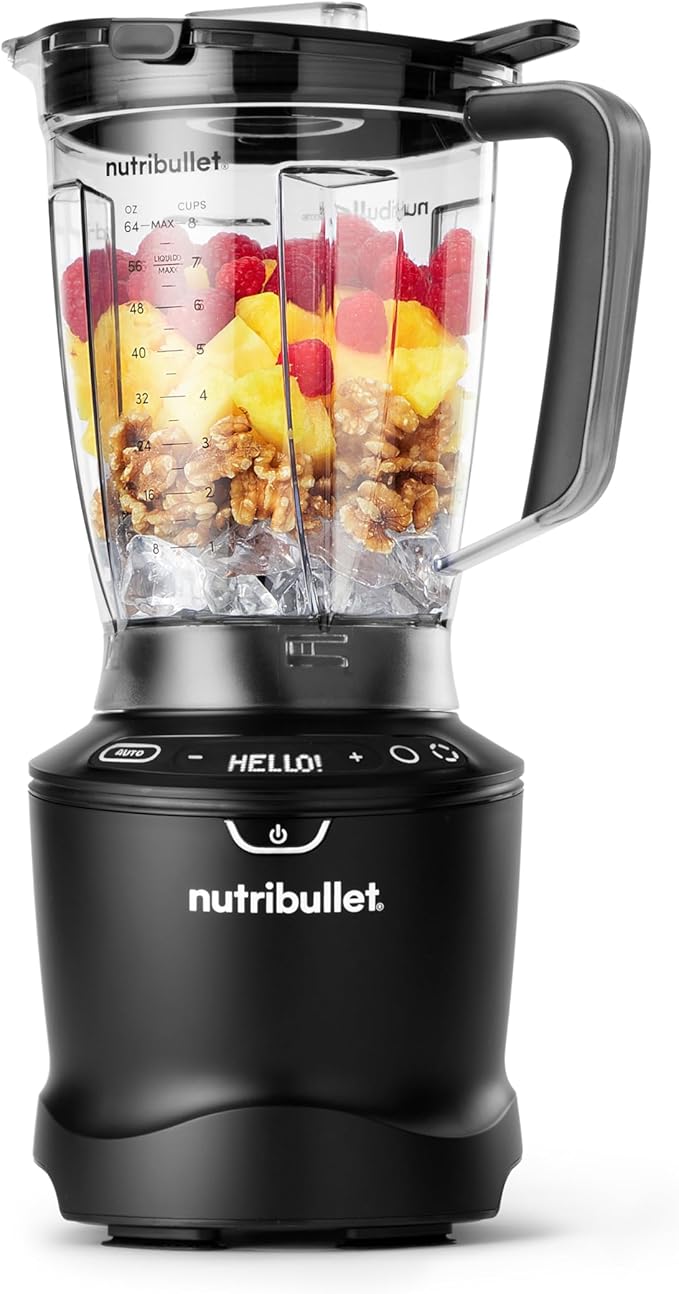 nutribullet SmartSense 5-speed, full-size blender, 1400 Watt- Matte Black