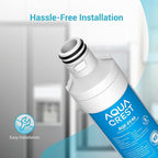 AQUA CREST LT1000PC ADQ747935 Replacement for LG® LT1000P®/PC/PCS ThinQ® Refrigerator Water Filter, LMXS28626S, LFXS26973S, MDJ64844601, ADQ74793501, ADQ74793502 and LT120F® Air Filter, 3 Combo