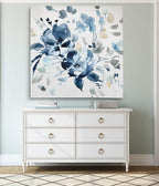Wexford Home Indigo Garden II Gallery Wrapped Canvas Wall Art, 10x10,