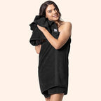 Chakir Turkish Linens 100% Cotton Premium Turkish Towels for Bathroom | 27'' x 54'' (4-Piece Bath Towels - Black)