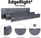 Edge Right - Hammer-in Landscape Edging - 48-inch Strips - 14-inch Depth 1/4-inch Rounded top COR-Ten Steel (5 Pack)