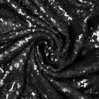 JYFLZQ Black Sequin Backdrop Curtains 4ft x 8ft 2 Panels Glitter Photo Booth Backdrops Sparkly Photography Background Drapes for Halloween Father's Day Graduation Birthday Parties