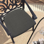 Outdoor Chair Cushions Set of 2,Patio Seat Cushion 17"x16"x2",U-Shaped Dining Chair Cushion 17 by 16 Inch,Water Resistant,Fade-Resistant Chair Pads for Kitchen Garden Furniture(Charcoal Gray)