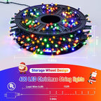 JMEXSUSS 400 LED Christmas Lights Outdoor Decorations, 132ft Multicolor Christmas Tree Lights with Remote, Indoor String Lights Plug in for House Christmas Bush Decor