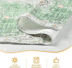 Snycler Table Runner Boho Table Runners Vintage Elegant Farmhouse Table Center Linen Decor for Home Dining Party Entrance (13x72 Inch) Light Green