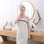 Bath Towel Set,Premium Microfiber Bathroom Towel-2 Extra Large Bath Sheets,2 Hand,2 Washcloths,Super Soft Highly Absorbent Luxury Shower Towels(Cream, 6Piece)