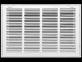 HVAC Premium 22 x 10 Duct Opening Steel Return Air Filter Grille, for 1-inch Filter, Removable Door, Flat Stamped HVAC Vent Cover Grille, Outer Dimensions 24.5 x 12.5