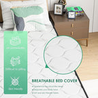 PayLessHere 6 Inch Hybrid Mattress with Innerspring and Foam/Fiberglass Free/Medium Firm Spring Mattress/Full Size Mattress in a Box/CertiPUR-US Certified/Cool Sleep Pressure Relief