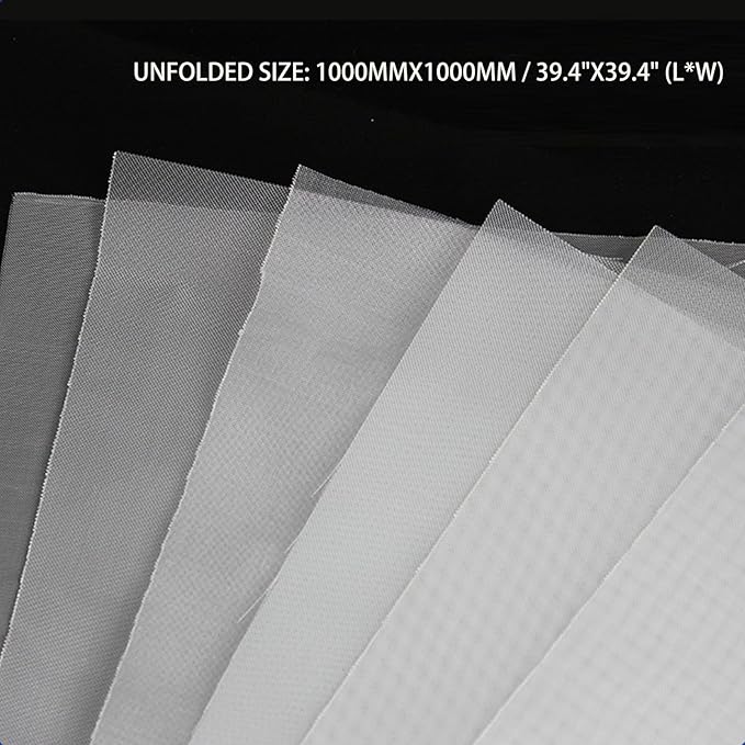 100 Mesh Nylon Filter (39" x39 ") –150 Micro Fine Mesh for Paint, Home Brewing & Dust Filtration