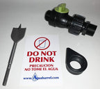 Shut Off Valve with Rubber Gasket for Rain Barrel: EarthMinded, EarthMark (1/4 Turn Full Flow with Drill Bit)