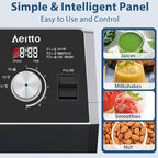 Aeitto Blenders for Kitchen with 68Oz. Large Capacity, 1800W Max Power Smoothie blender, 3 Preset Programs & 7 Speeds, Professional Countertop Blender for Smoothies, Ice Crush, Frozen Drinks, Black