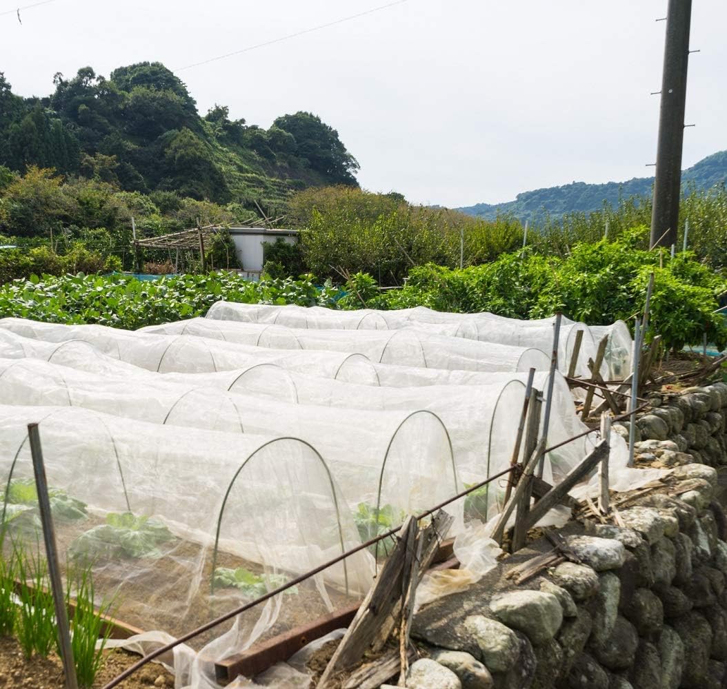 Garden Netting Pest Barrier: 8'x10' Fine Bug Netting for Garden Protection Row Cover Raised Bed Screen Mesh Greenhouse Mosquito Net, Protecting Tree Plants Vegetable Flowers Fruits