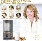 Nut Milk Maker | 50 oz Automatic Plant-Based Milk Machine | 9-in-1 Easy Use Milk Maker | 2025 Plant Milk Machine | Soy Milk Maker | Oat Milk Maker | Almond Milk Maker