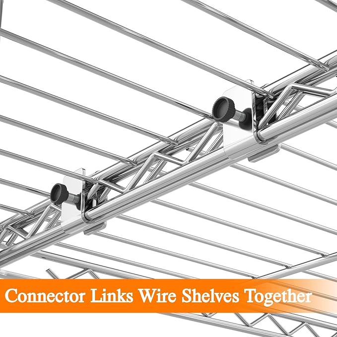 Homdox 5 Tier Storage Shelves, Heavy Duty Wire Shelving Unit, Adjustable Metal Shelves for Storage, Garage Rack Pantry Shelves Kitchen Shelving, 14"x60"x72", Silver Gray