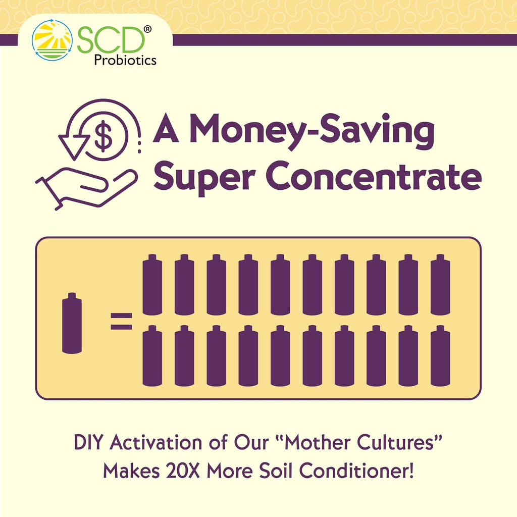 SCD Probiotics ProBio Balance Plus - Make 20X More Soil Conditioner - Super Concentrate Of Effective Beneficial Microorganisms + PNSB Phototrophs - OMRI Listed for Organic Farm Lawn & Garden (1 Liter)