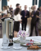 Commercial Coffee Maker Machine Urn -10L Large Percolator Pot Dispenser With Double-Wall Stainless Steel, Quick Brew, Stays Hot - Also for Water, Tea, Beverage At Events & Catering - 60 Cup