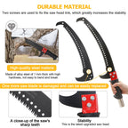 27 Feet Tree Pole Pruner Manual Branches Trimmer Tree Branch Garden Tools Loppers Hand Pole Saws Extendable Height Adustable System for Sawing and Shearing