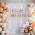 30x10ft Backdrop Curtains for Parties, 6 Panels 5x10ft Photography Backdrop Curtain with Rod Pocket,Backdrop Polyester Background Drapes,Wedding Backdrop Drapes for Birthday Baby Shower Home Decor