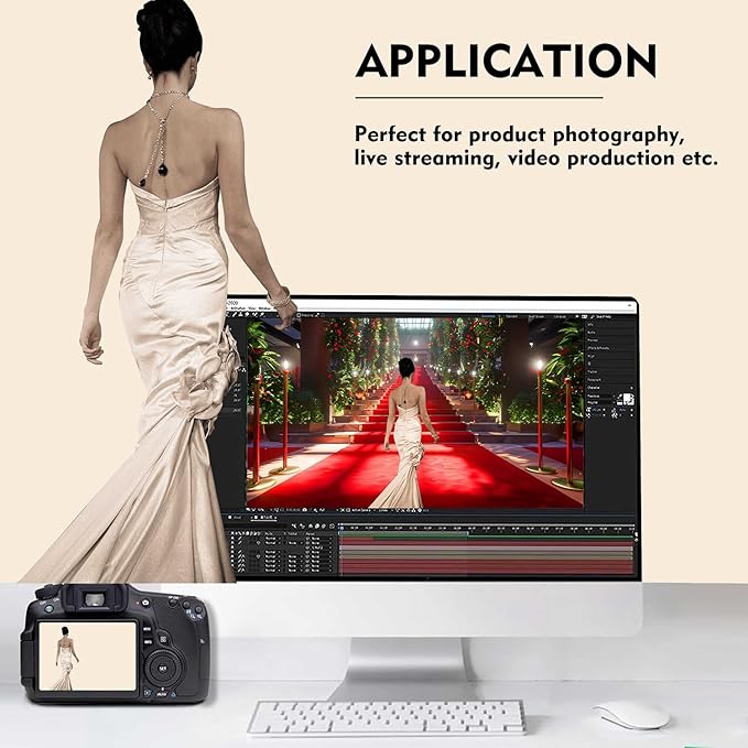 Cream Photography Backdrop for Photoshoot, Photo Backdrop Curtain, Perfect Cream Backdrops for Party Portrait Photoshoots Video Studio 10FTx20FT