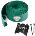 4 in x 50 Ft Garden Landscape Edging, No Dig Garden Edging Border Kit with 92 Pcs Spikes for Flower Bed Lawn Yard Grass Green
