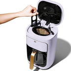 Beautiful Coffee Maker, 14-Cup, Touch-Activated Display, Programmable, Automatic Shut-Off, 1200W, Keep Warm, 24h Timer (Lavender)