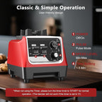 Blender for Smoothies with 1800 Watt Motor Powerful Countertop Blenders for Kitchen 70OZ Large Capacity Smoothie Blender and Grinder Combo for Ice Crush Frozen Drinks Puree