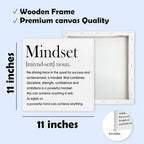 Inspirational Quotes Framed Canvas Print Poster-Motivational Mindset Decor-11.8’’ Minimalist Canvas Artwork Print Favors For Friend Family Coworker-Aesthetic Wall Art Decor For Home Bedroom Office-A03