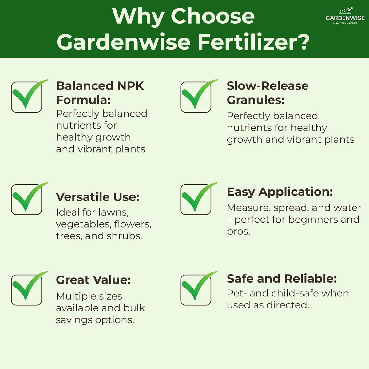 10-10-10 Plant Fertilizer Slow Release - 10 10 10 All Purpose Granular Garden Fertilizer for Vegetables, Tomato, Arborvitae, Shrubs, Rose, Flowers, Fruit, Fig Trees (1 Quart)