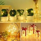 kolpop 100 Pack LED Fairy Lights Battery Operated, Mini Twinkle String Lights Battery Powered Waterproof for Christmas Mason Jars Party