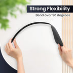 6-Pack Heavy Duty Long Handle Fly Swatter, Fly Swatter for Indoors, Black