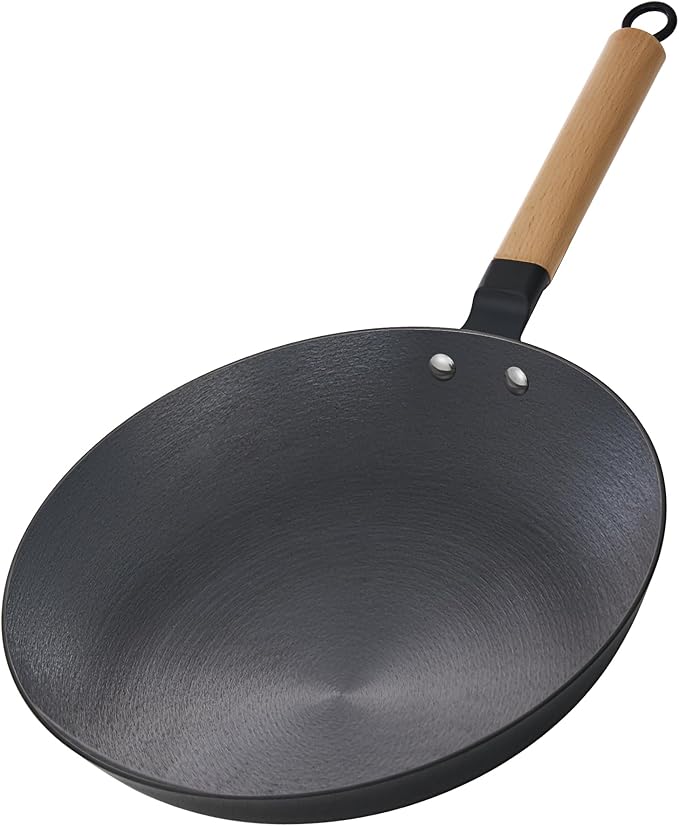 YUTANN 12 Inch Frying Pan, Pre-seasoned Cast Iron Skillet Lightweight Cast Iron Pancake Pan, Induction Frying Pan, Durable & Oven Safe to 500℉, Suitable for All Stovetops, PFAS & PFOA Free