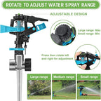 Lawn Sprinkler Automatic Garden Sprinkler 360 Degree Rotating Water Sprinkler Yard Sprinkler for Lawn Garden Flower Grass Irrigation Kids Playtime(6 Pack)